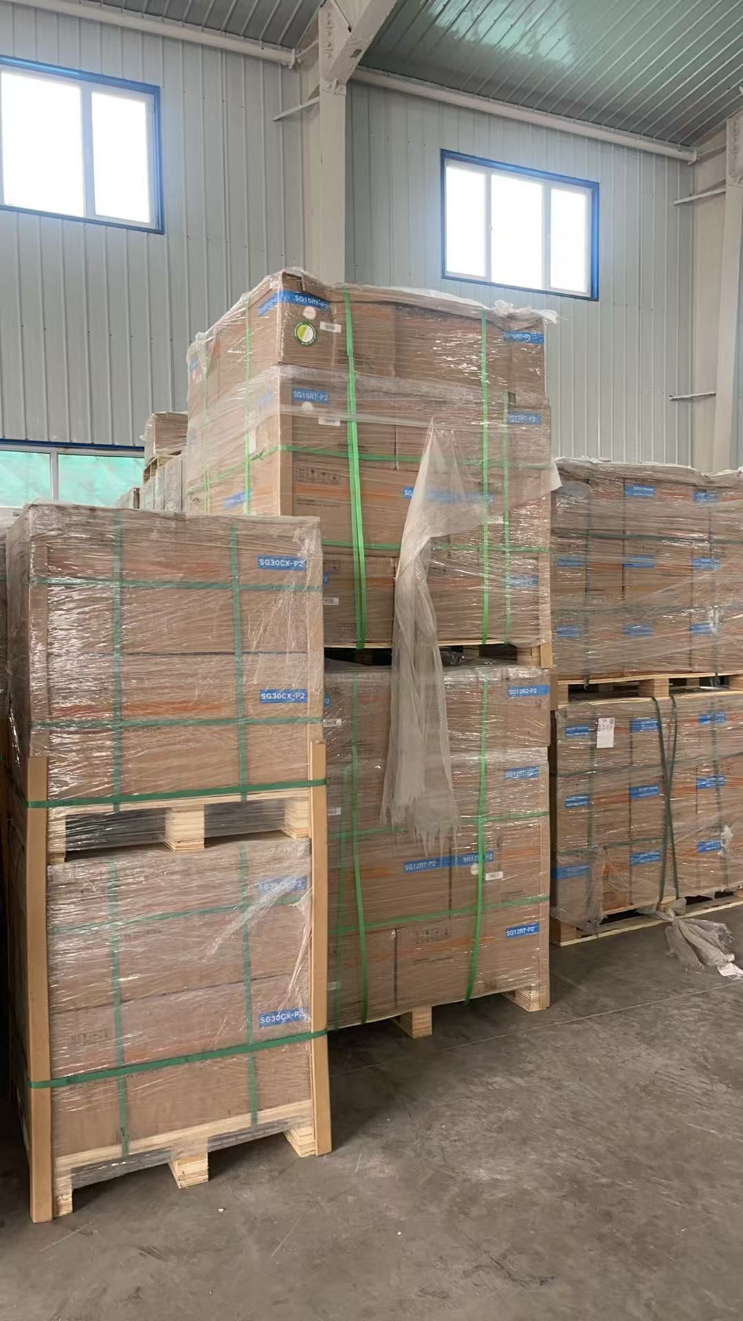 Econo Solar warehouse shipment ready for export